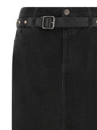 Pinko Corduroy Skirt Black, view 3