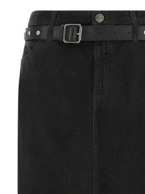 Pinko Corduroy Skirt Black