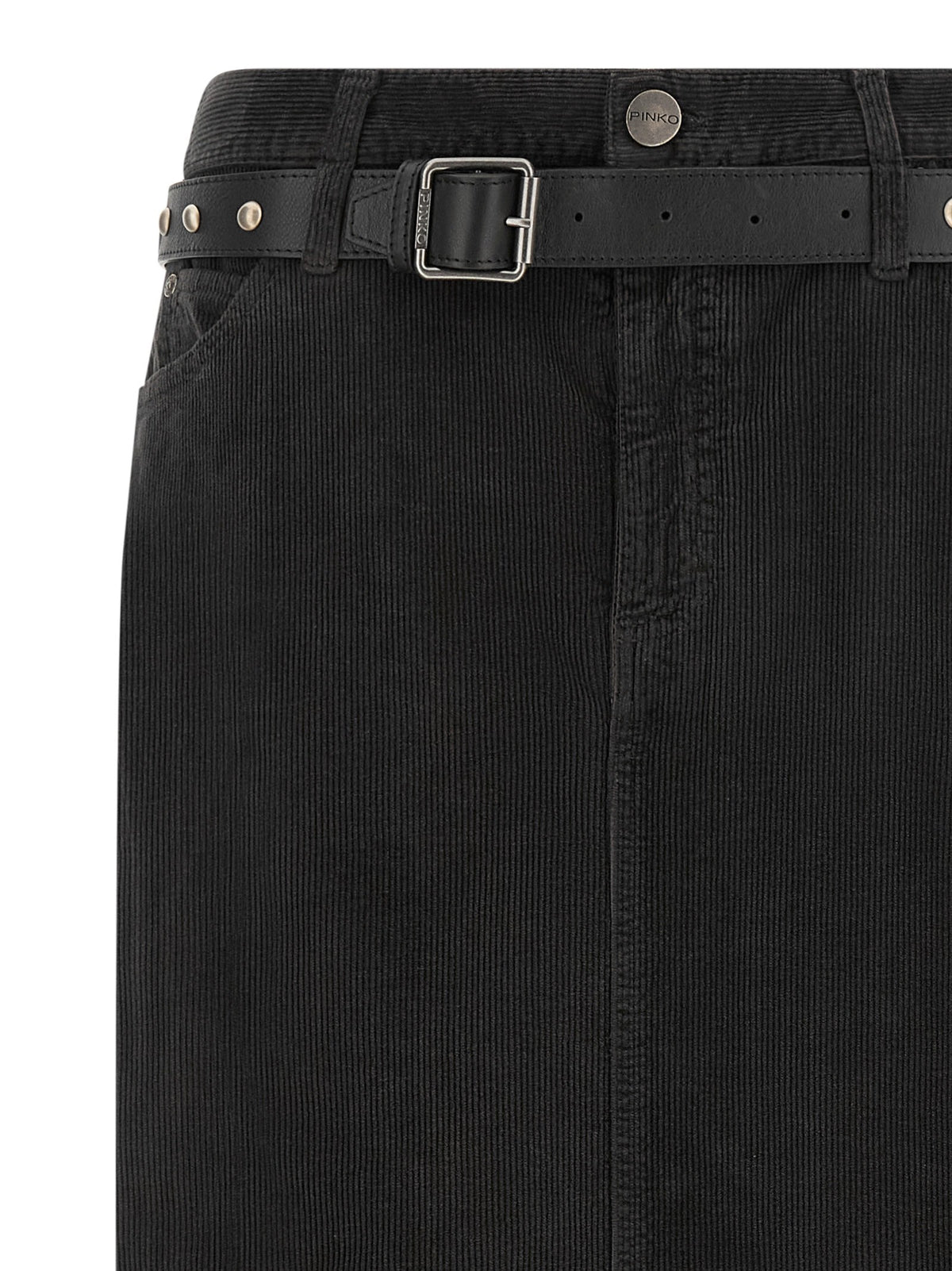 Pinko Corduroy Skirt Black, view 3