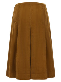 Tory Burch Corduroy Skirt Brown