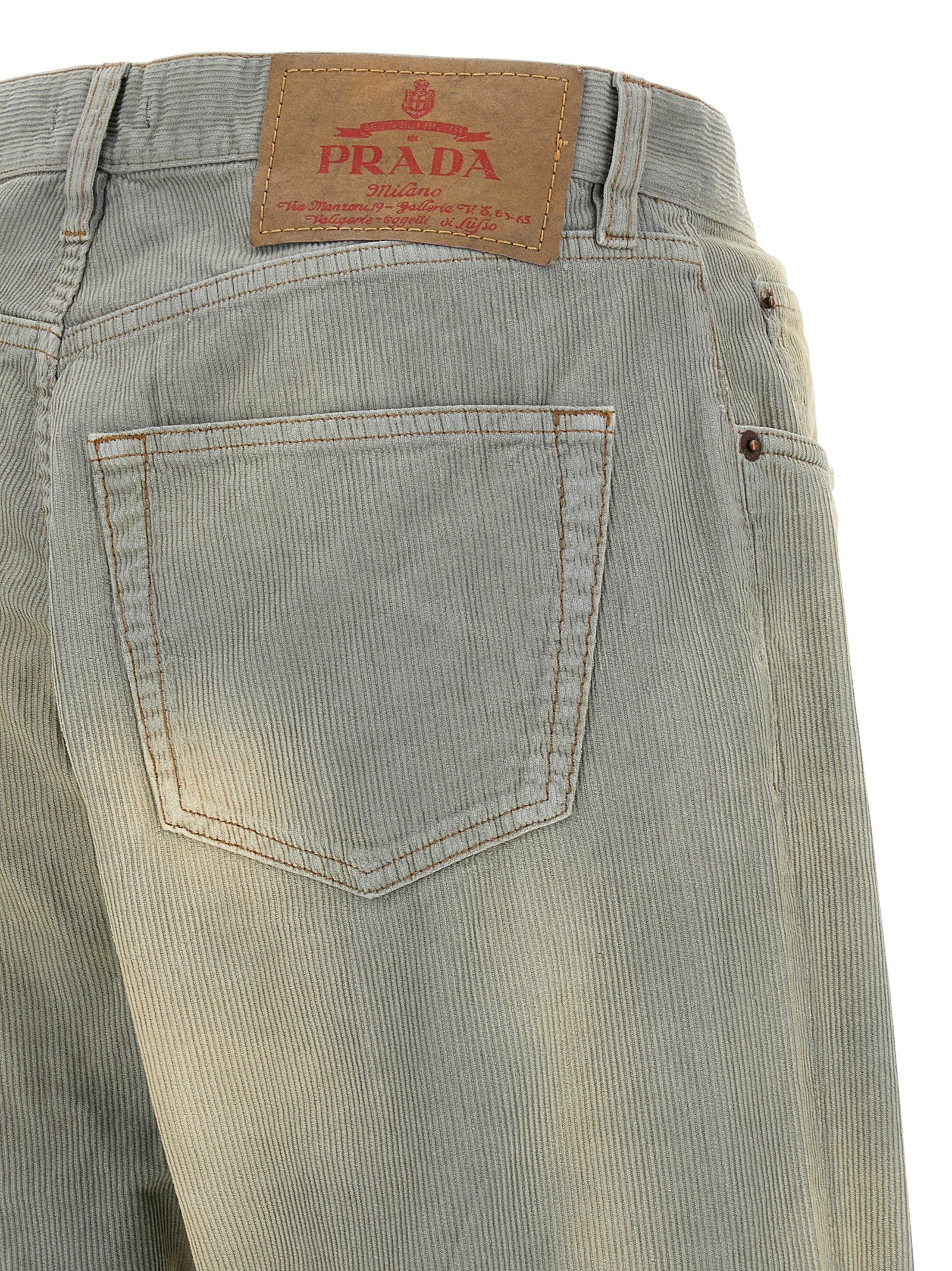 PRADA Corduroy Trousers Blue