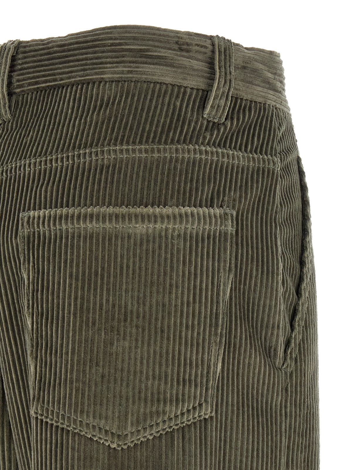 Brunello Cucinelli Corduroy Trousers Green, view 4