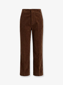 Ami Paris Men's Corduroy Trousers Brown