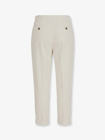 Brunello Cucinelli Men's Corduroy Trousers White, view 2