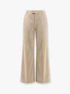 Brunello Cucinelli Women's Corduroy Trousers Beige