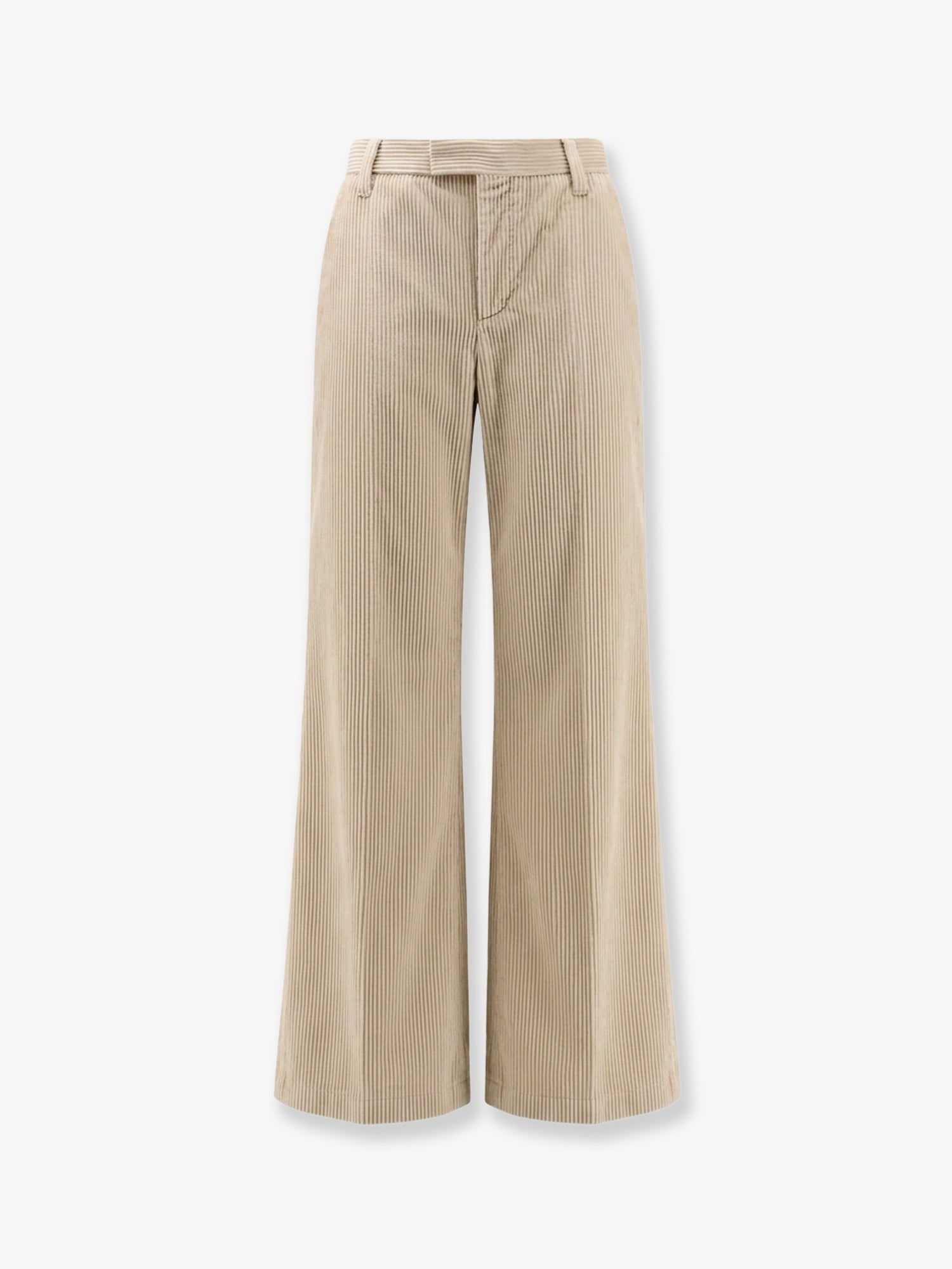 Brunello Cucinelli Women's Corduroy Trousers Beige