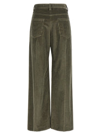 Brunello Cucinelli Corduroy Trousers Green, view 2