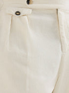 Brunello Cucinelli Men's Corduroy Trousers White, view 3