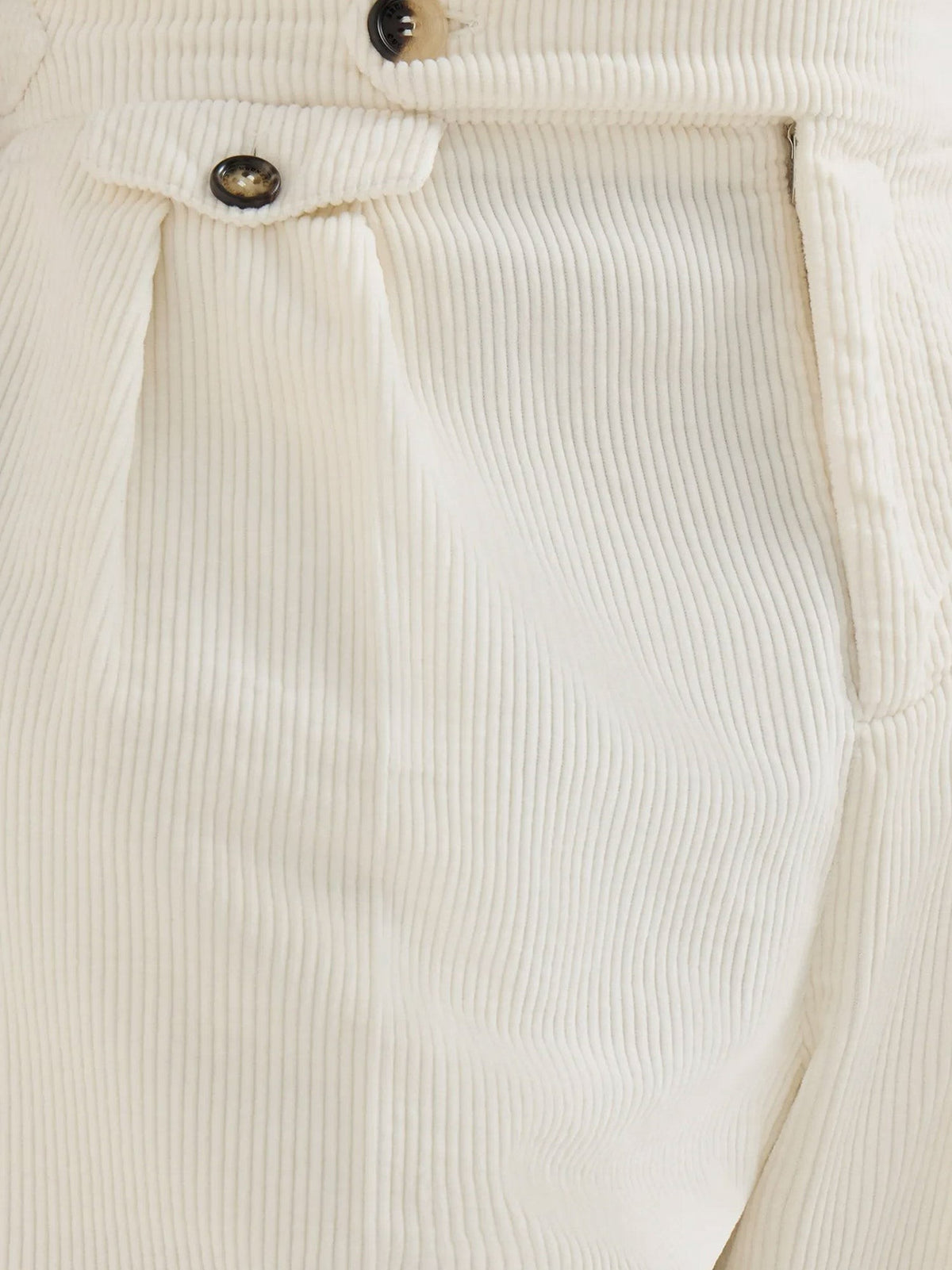 Brunello Cucinelli Men's Corduroy Trousers White, view 3