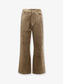 Tonywack Unisex Corduroy Unisex Trousers Beige