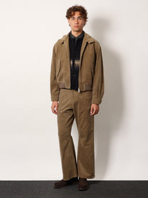 Tonywack Unisex Corduroy Unisex Trousers Beige