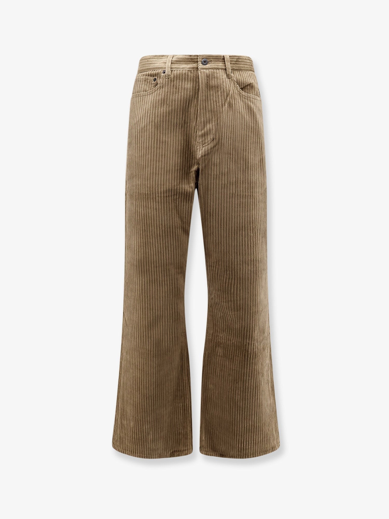 Tonywack Unisex Corduroy Unisex Trousers Beige