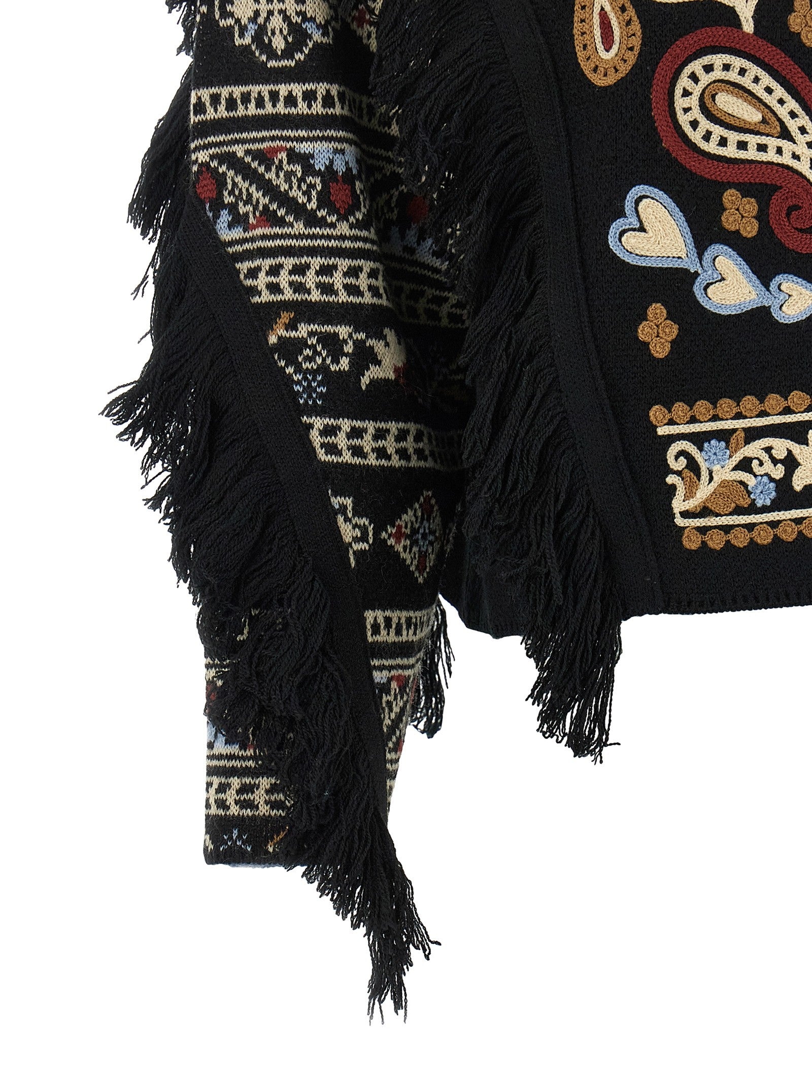FARM Rio Cornely Embroidery Sweater Black