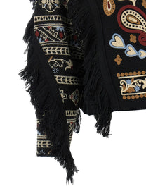 FARM Rio Cornely Embroidery Sweater Black