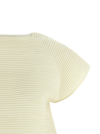 ISSEY MIYAKE Corrugated Knit Dress Yellow, view 3