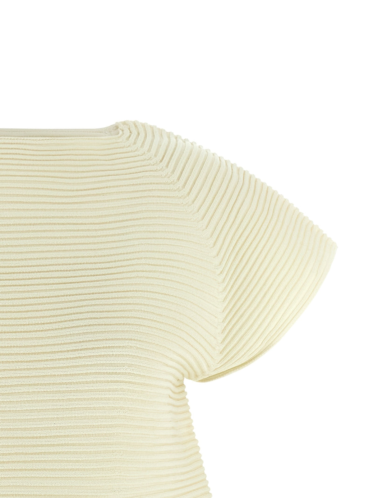 ISSEY MIYAKE Corrugated Knit Dress Yellow, view 3
