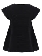 ISSEY MIYAKE Corrugated Knit Dress Black