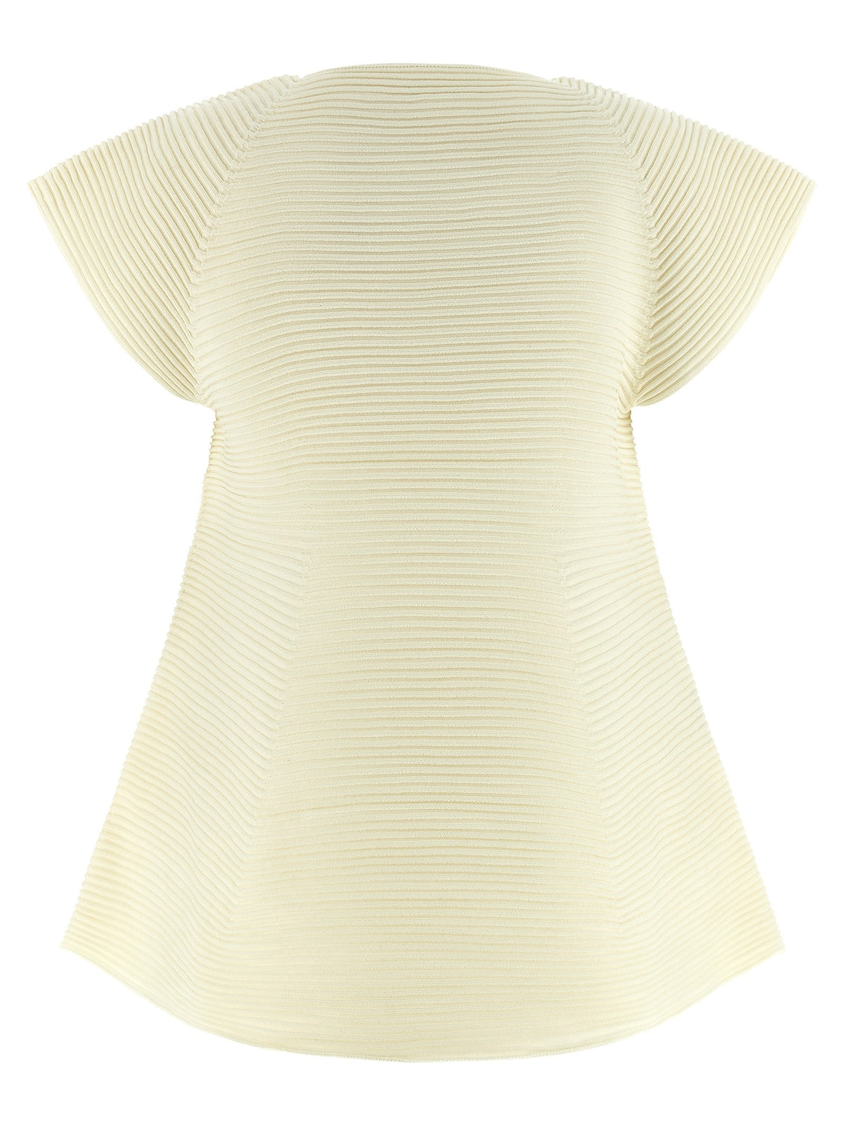 ISSEY MIYAKE Corrugated Knit Dress Yellow, view 2
