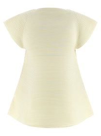 ISSEY MIYAKE Corrugated Knit Dress Yellow, view 2