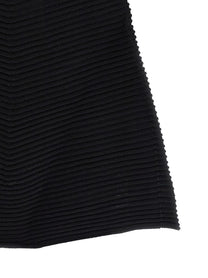 ISSEY MIYAKE Corrugated Knit Dress Black