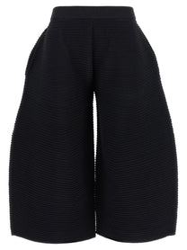 ISSEY MIYAKE Corrugated Knit Pants Black