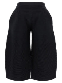 ISSEY MIYAKE Corrugated Knit Pants Black, view 2