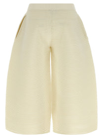 ISSEY MIYAKE Corrugated Knit Pants White, view 2