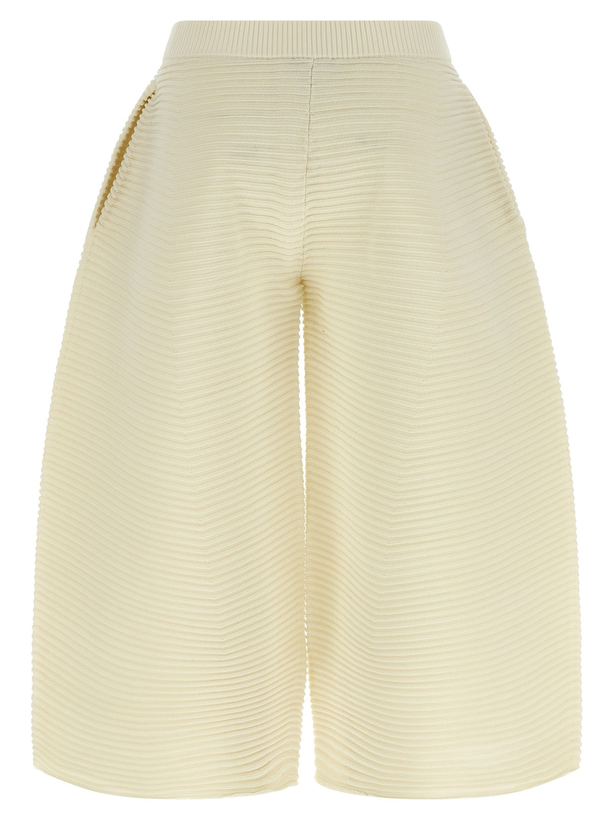 ISSEY MIYAKE Corrugated Knit Pants White, view 2