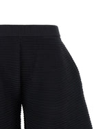 ISSEY MIYAKE Corrugated Knit Pants Black, view 3