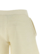ISSEY MIYAKE Corrugated Knit Pants White, view 4