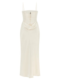 ROTATE Birger Christensen Corsage Long Dress White