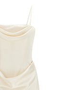 ROTATE Birger Christensen Corsage Long Dress White, view 3
