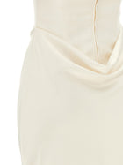ROTATE Birger Christensen Corsage Long Dress White, view 4