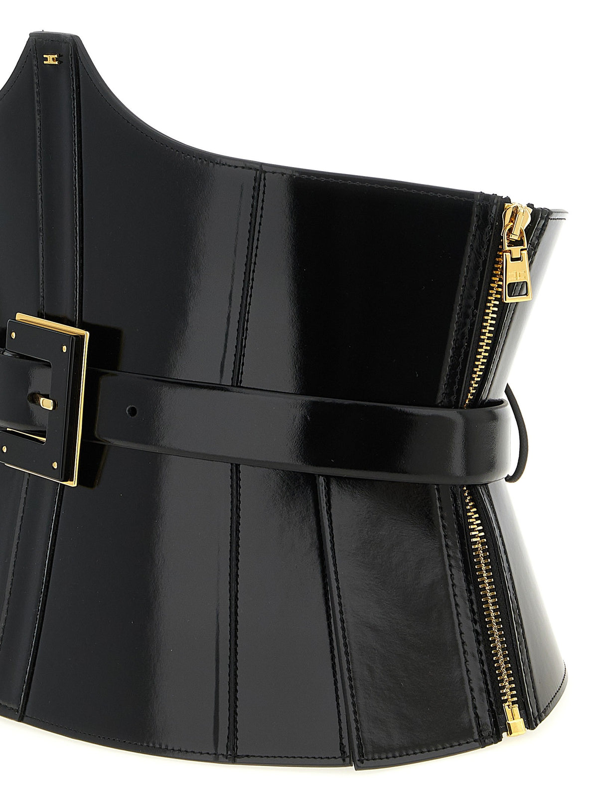 Elisabetta Franchi Corset Belt Black