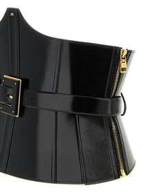 Elisabetta Franchi Corset Belt Black