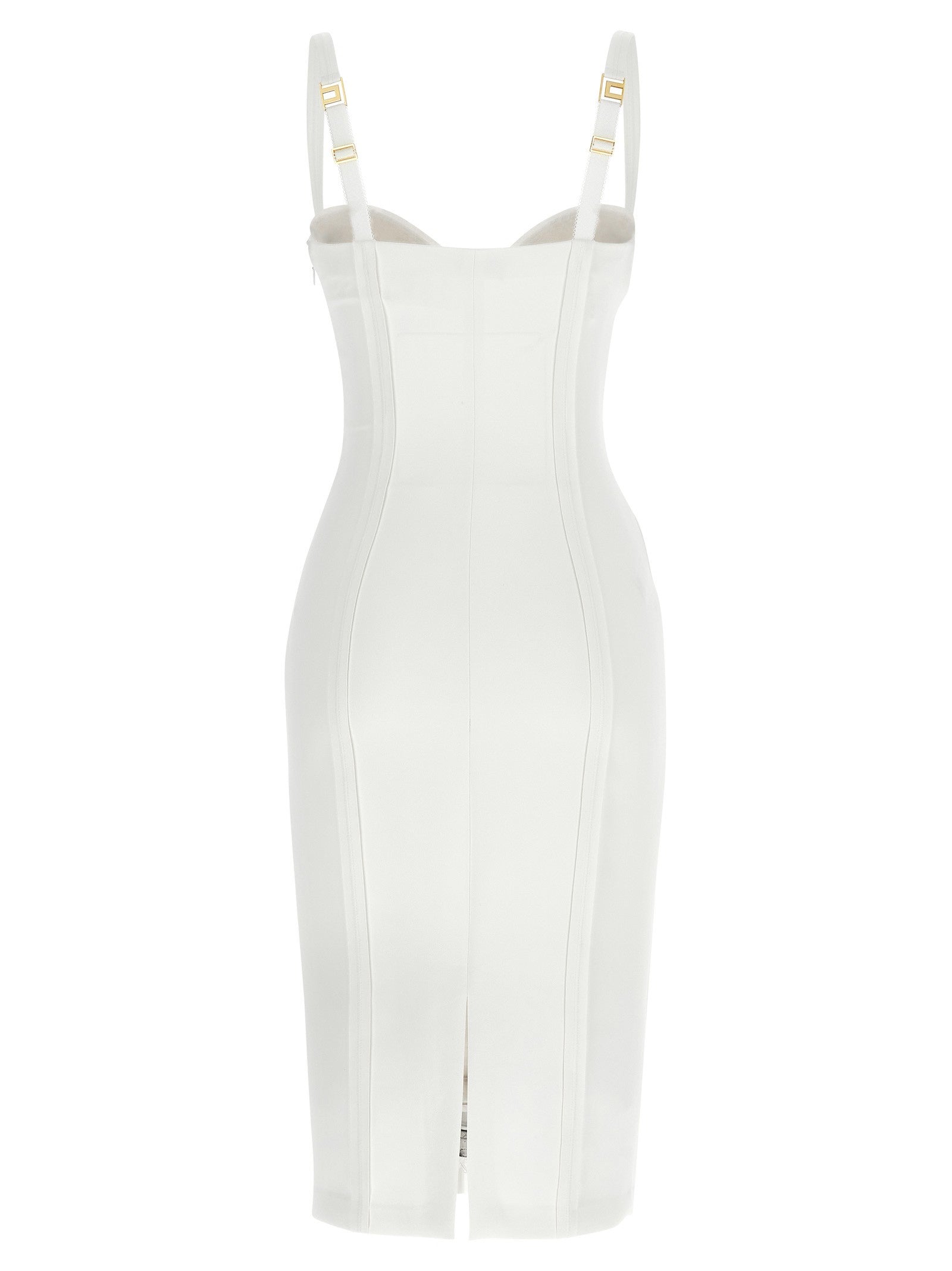Elisabetta Franchi Corset Dress White
