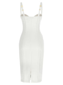Elisabetta Franchi Corset Dress White