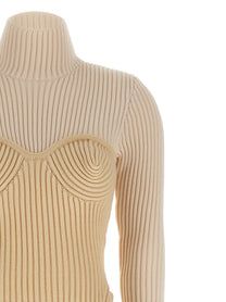 Jean Paul Gaultier Corset Dress Beige