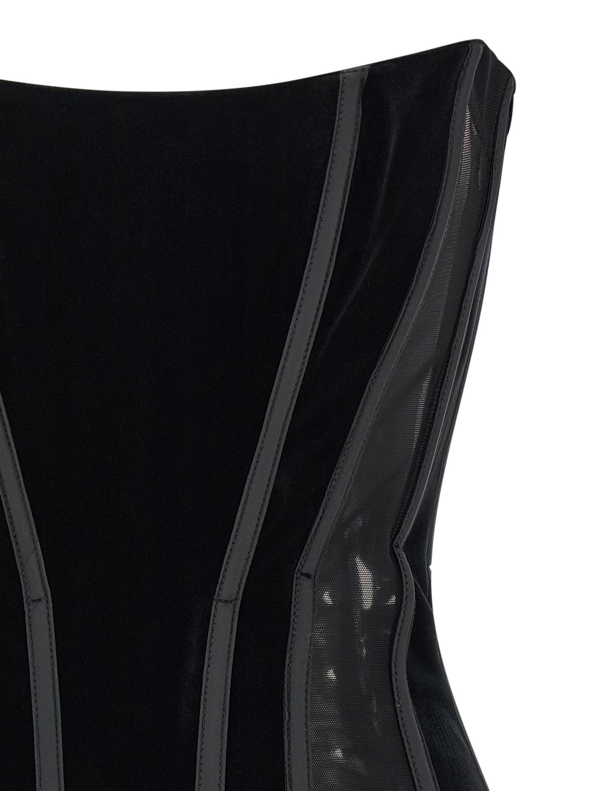 Elisabetta Franchi Corset Dress Black, view 3