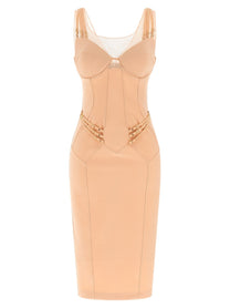 Elisabetta Franchi Corset Dress Blue