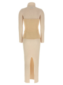 Jean Paul Gaultier Corset Dress Beige