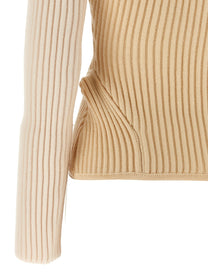 Jean Paul Gaultier Corset Sweater Beige