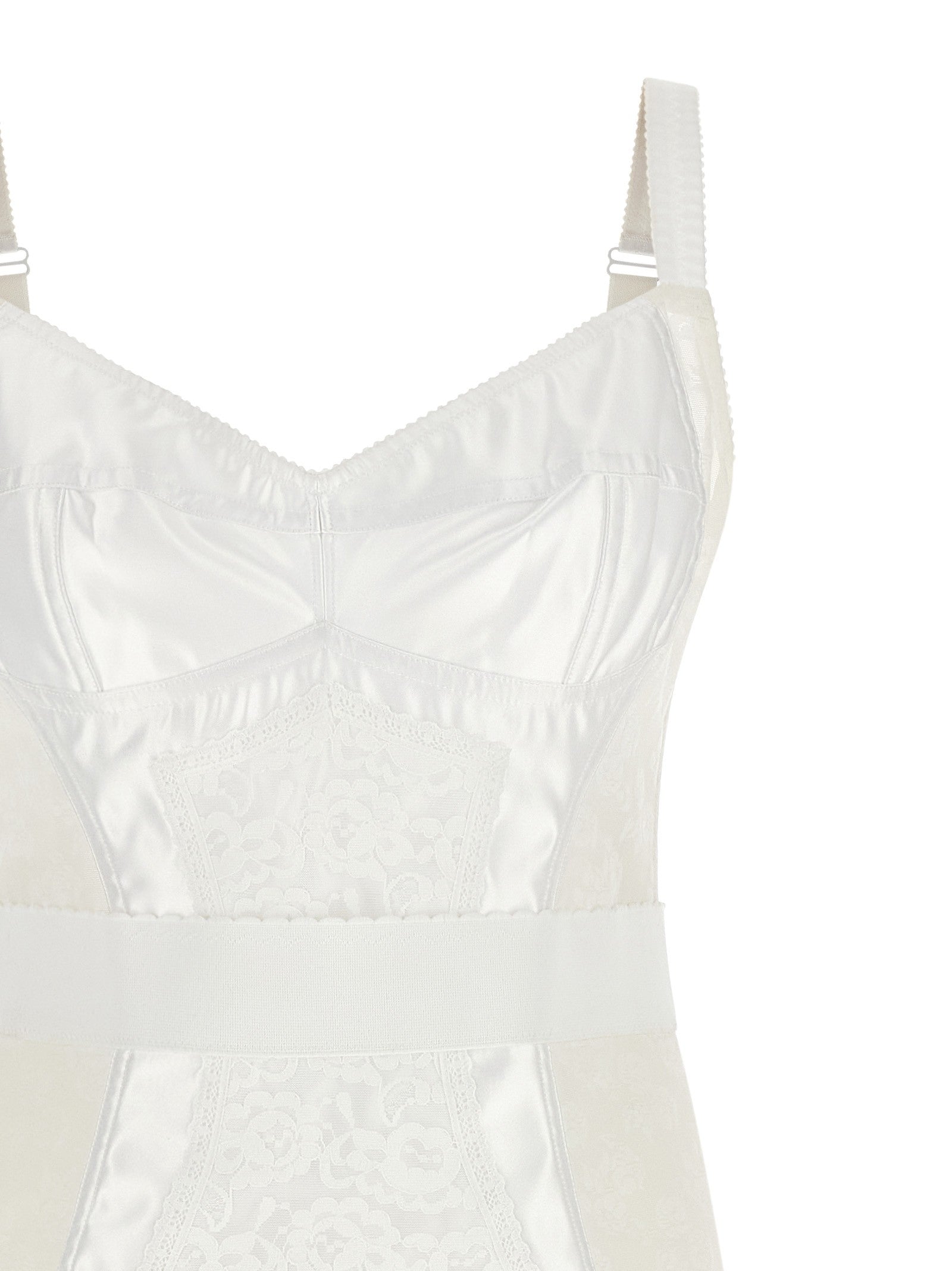 Dolce &amp; Gabbana Corsetry Dress White