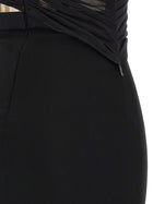 Nensi Dojaka Corsetted Draped Maxi Dress Black, view 4