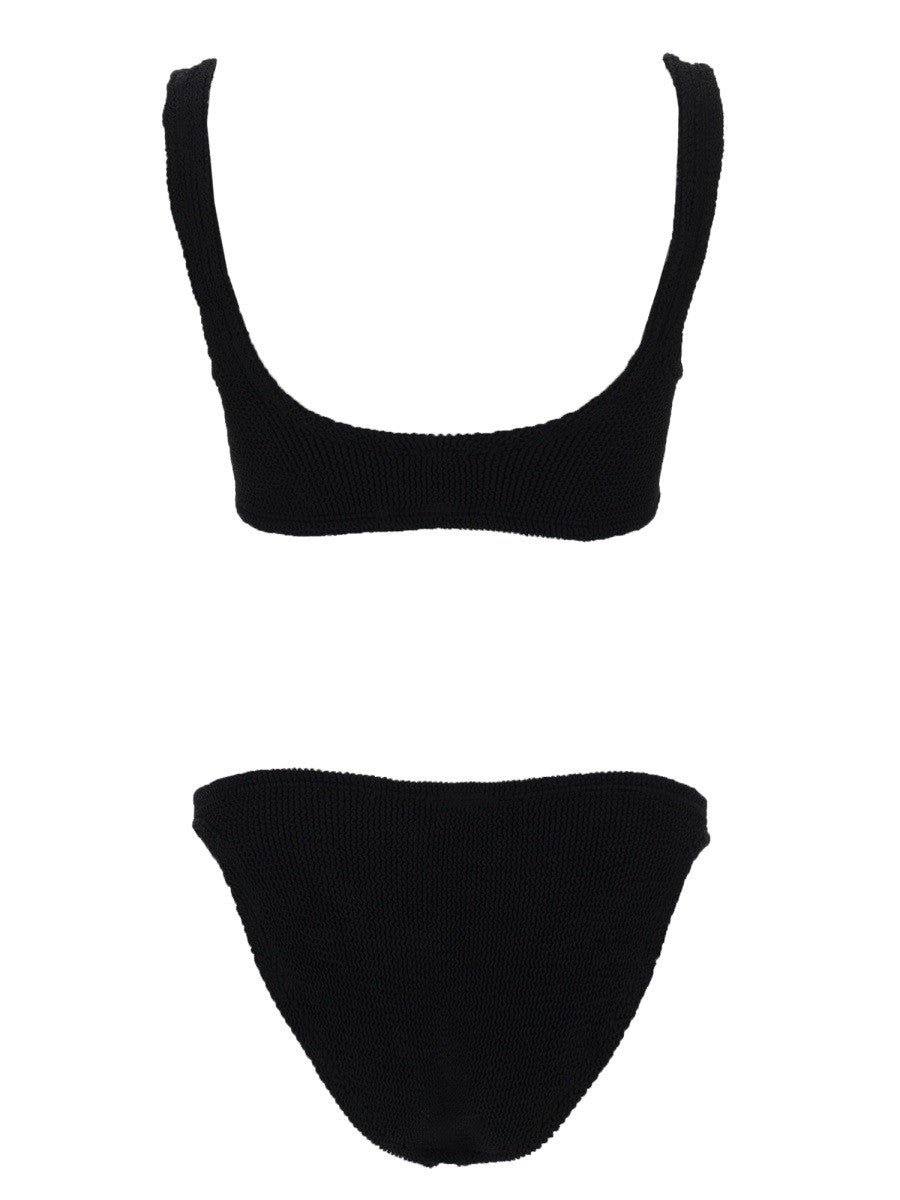 Hunza G Women's Bikini Xandra Swimsuit Black, view 3
