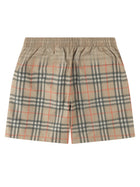 Burberry Men's Swimsuit with Print Check Beige, view 3