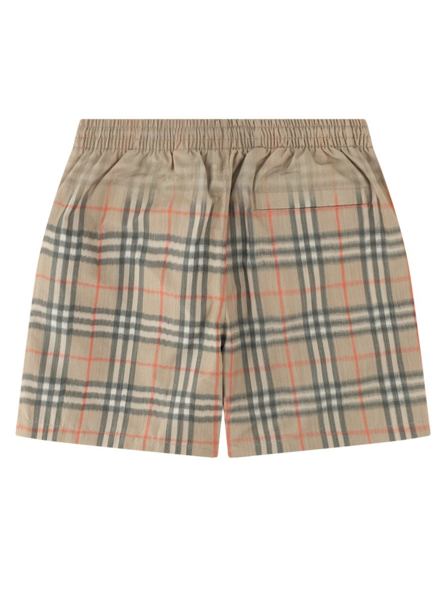 Burberry Men's Costume Con Stampa Check Beige