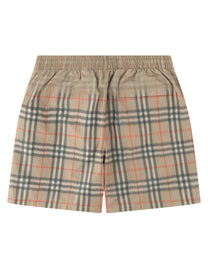 Burberry Men's Costume Con Stampa Check Beige