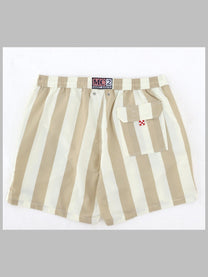 Mc2 Saint Barth Men's Costume DA Bagno Con Coulisse Beige