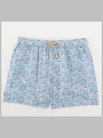 Mc2 Saint Barth Men's Costume DA Bagno Con Stampa Multicolor